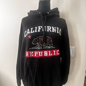 California Republic Black Hoodie